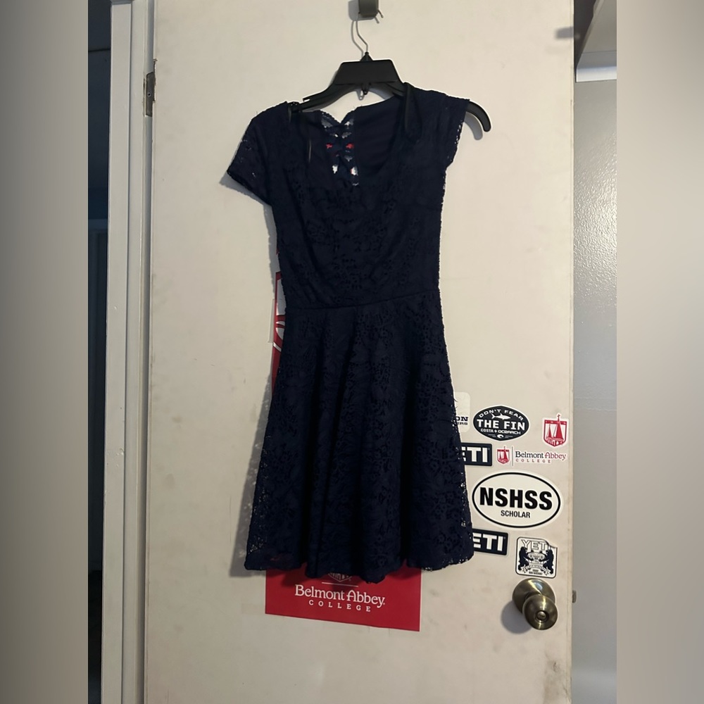 navy blue dress